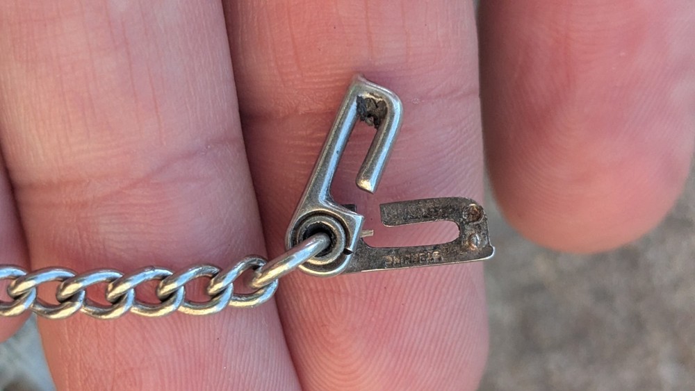 WW2 STERLING SILVER Dog Tag CHARM JERUSALEM CRUSADERS CROSS