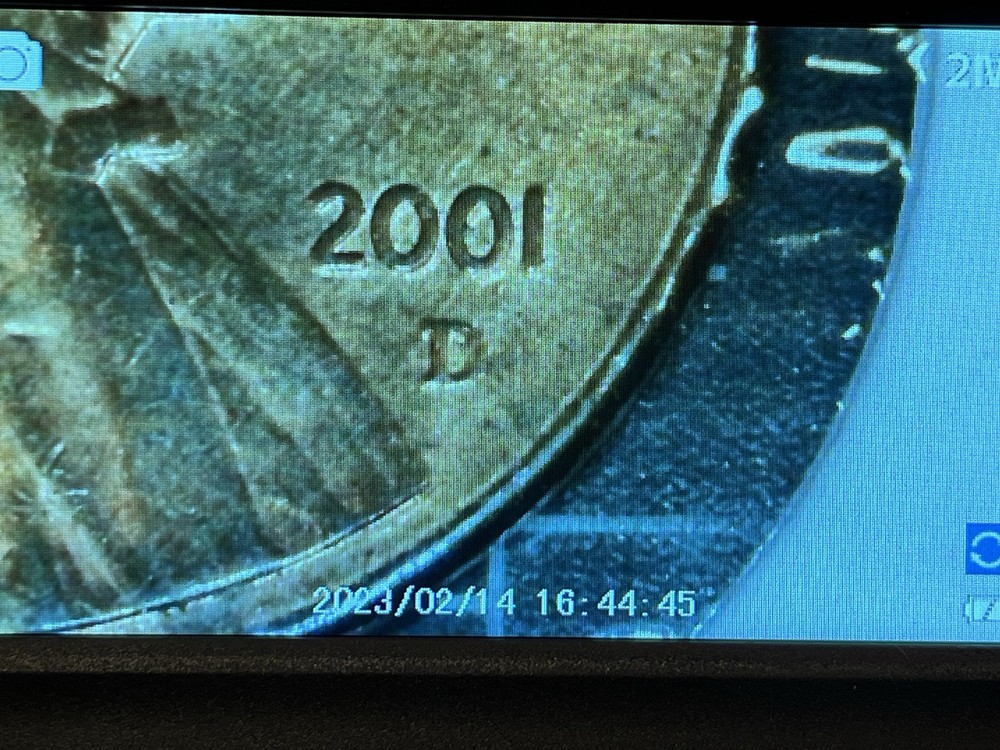 2001 D Penny Major Grease Error! Missing “In God” And “Lib”