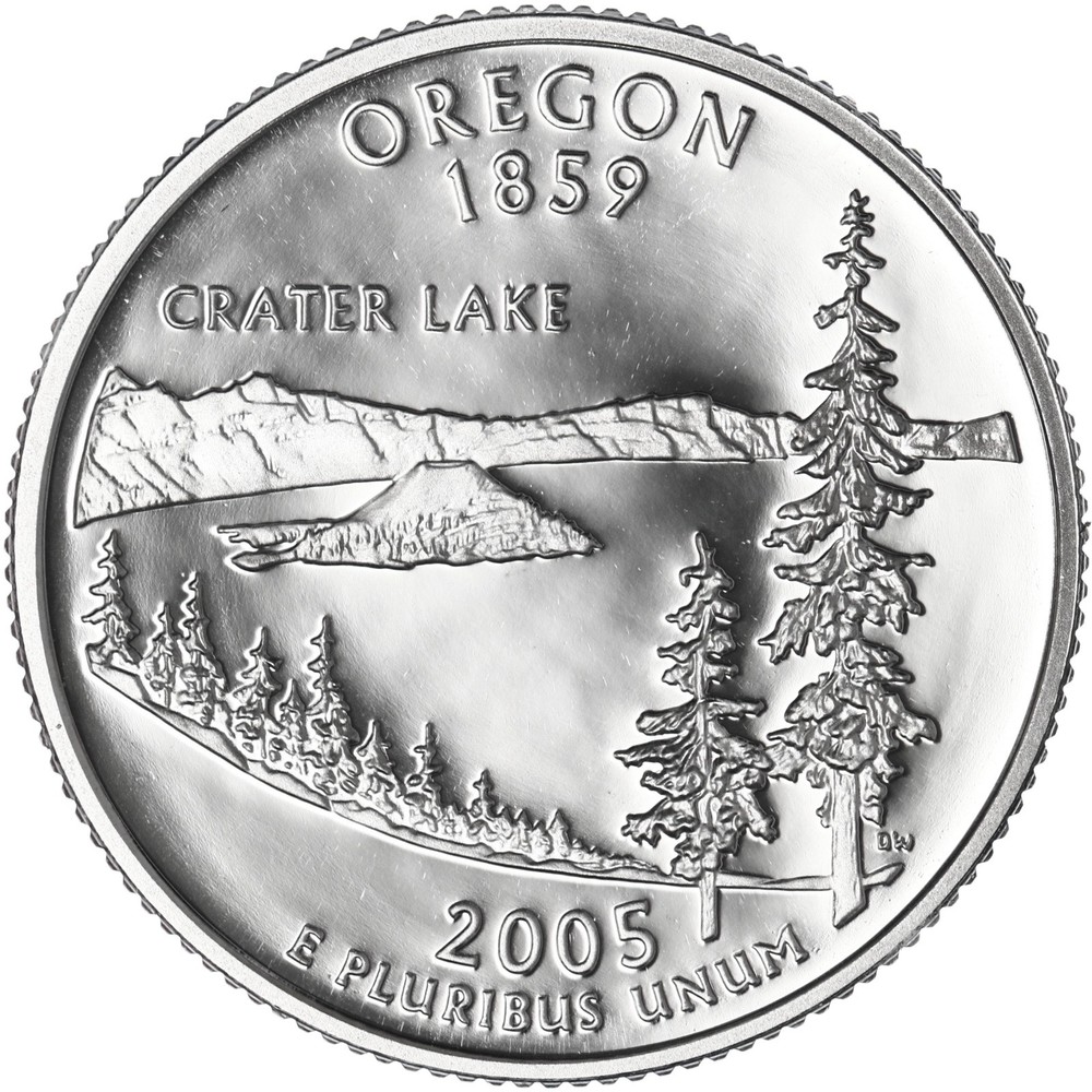 2005 S State Quarter Oregon Gem DCam Proof CN-Clad