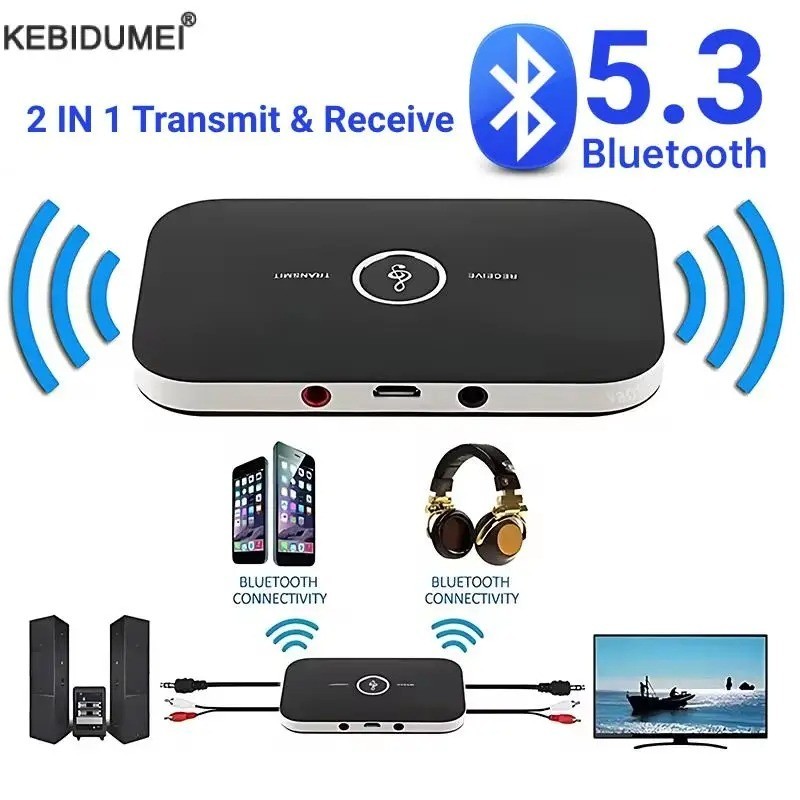 Bluetooth Transmitter & Receiver Wireless Adapter For Home stereos/speakers