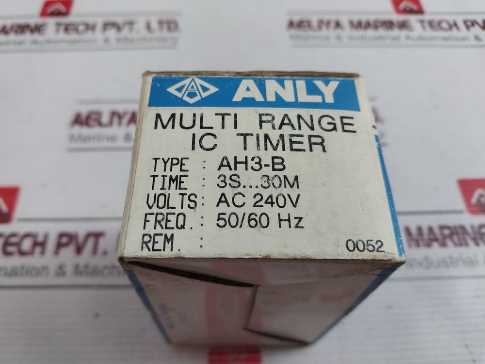 ANLY AH3 Multi-Range Timer AH3-B 240VAC 10A Resistive