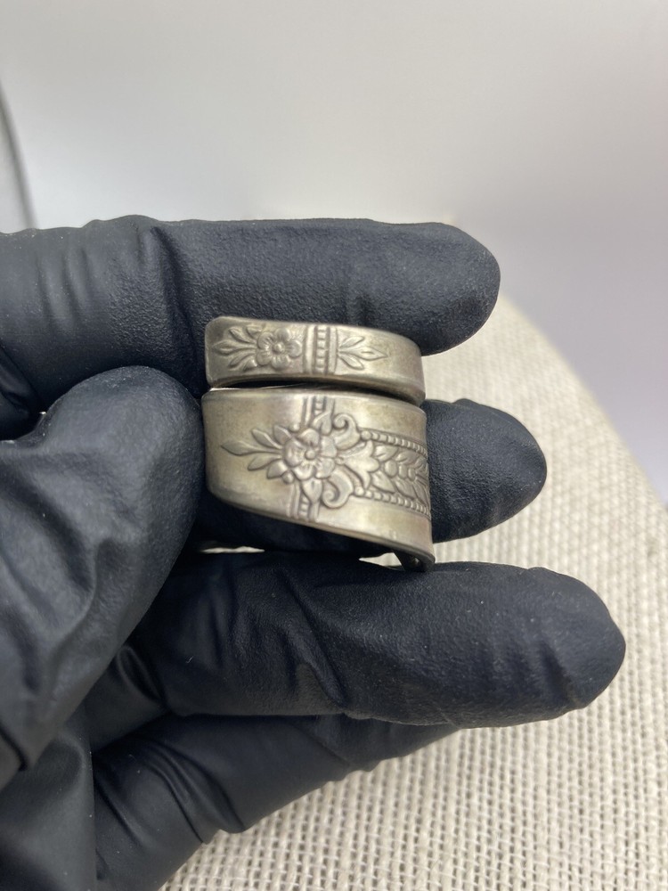 Vernon Silver Plate Silver Ring made from Flatware, Size 6.5