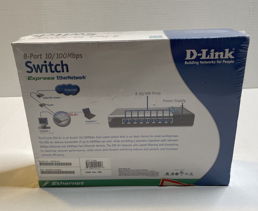 D-Link DSS (DSS8 ) 8-Ports External Switch