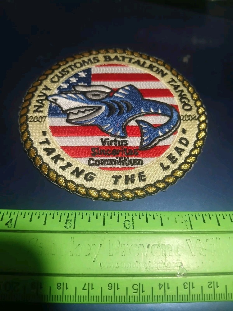 Patch- U.S. Navy- Navy Customs Battalion Tango- Taking The Lead  (24-1684)