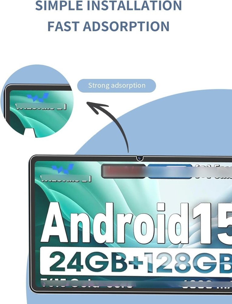 (2 Pack) AEEZO 10.1" Tablet Android 16 15 14 13 Screen Protector Tempered Glass