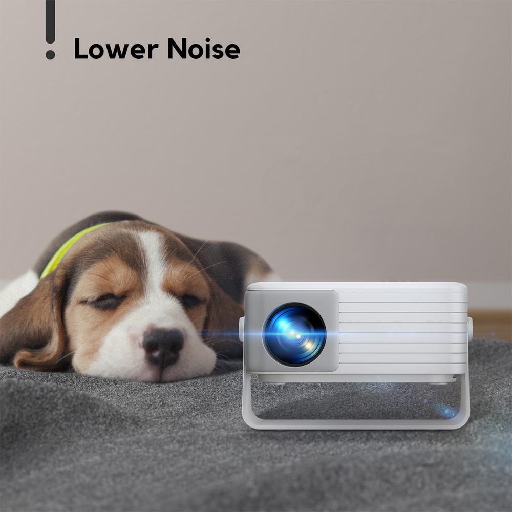 Mini Projector with WiFi and Bluetooth, 2026 Upgraded Projector 1080P Support...
