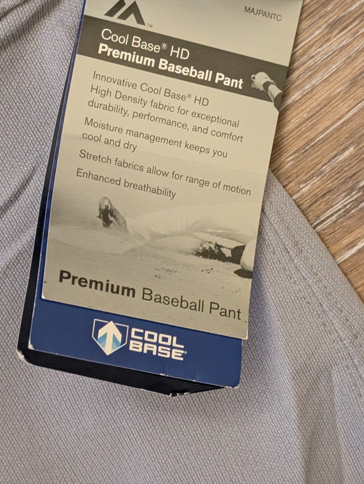 NEW Men's Majestic MLB ON-FIELD Cool Base Gray Baseball Pants L 36X32