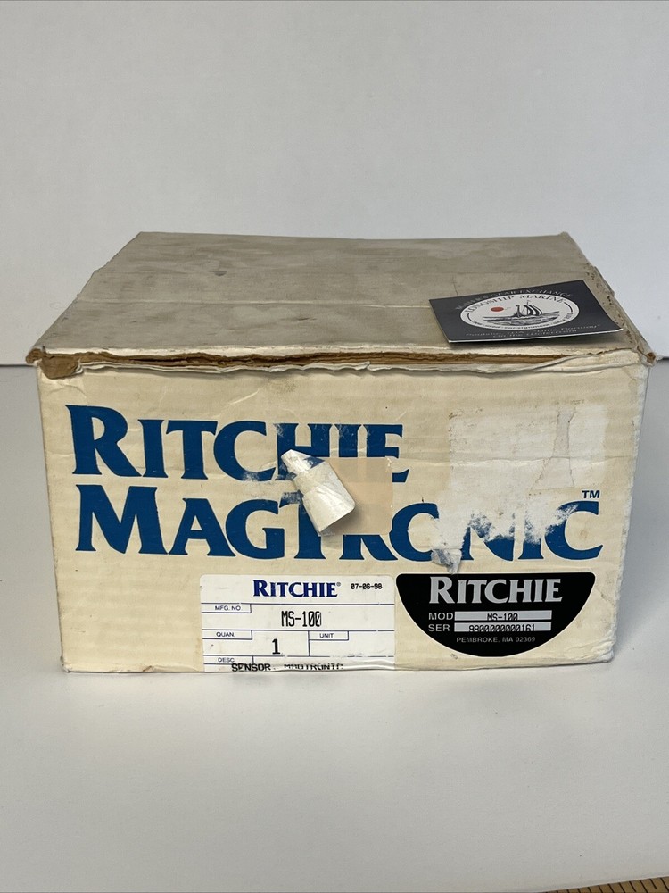 Ritchie Electronic Compass / Heading Sensor MS-100 w/Manuals & Cable