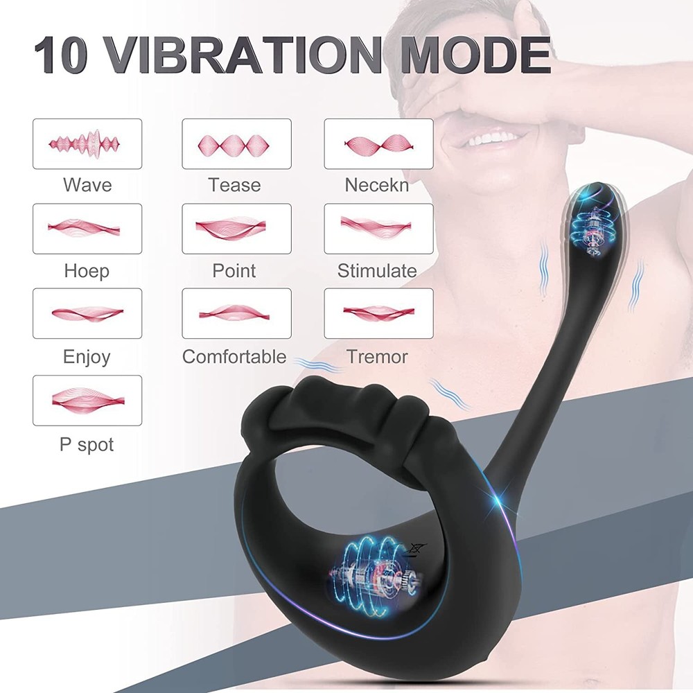 Electric Penis-Stretcher Enhancer Ball-Scrotum-Ring Delay-Ejaculation for Men