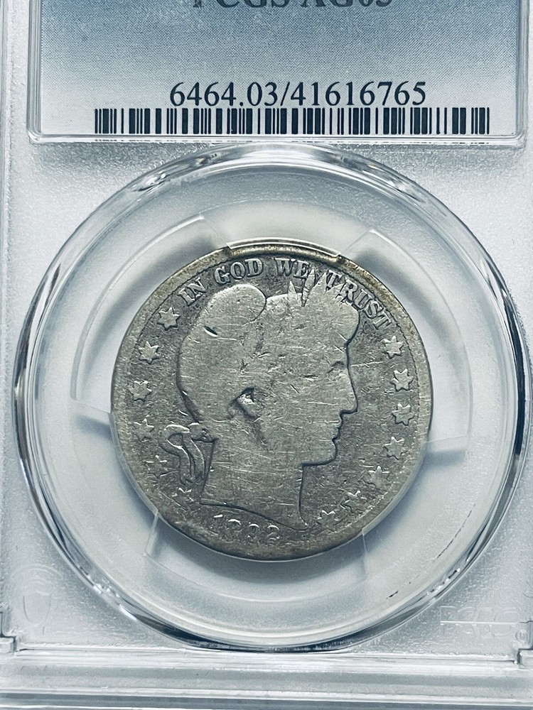 1892-S Barber Half Dollar PCGS AG03