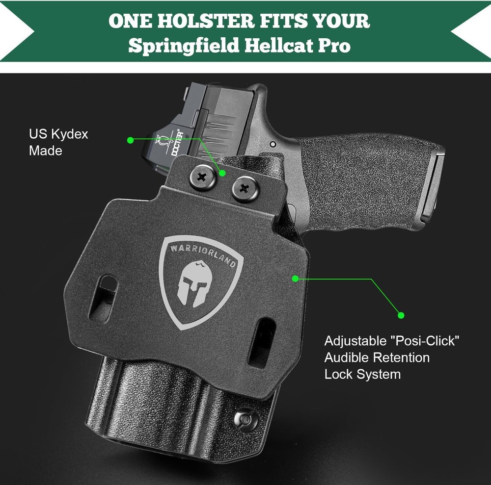 OWB Holster Optics Cut: Springfield Armory Hellcat Pro&Hellcat Pro OSP Pistol