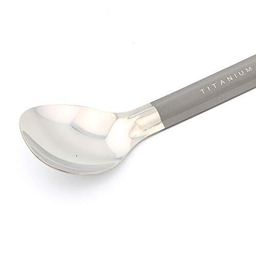 TOAKS Titanium Long Handle Spoon Polished Bowl Camping Utensil