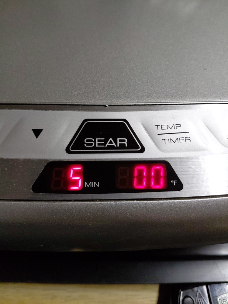 George Foreman Evolve Grill System Silver GRP4842P – Sear Timer, Clean, Tested
