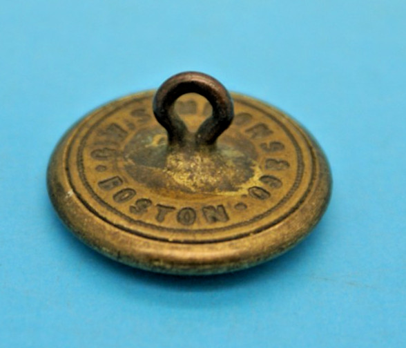 RARE KG 1774 KENTISH GUARDS RHODE ISLAND UNIFORM BUTTON G.W. SIMMONS ANTIQ ORIG