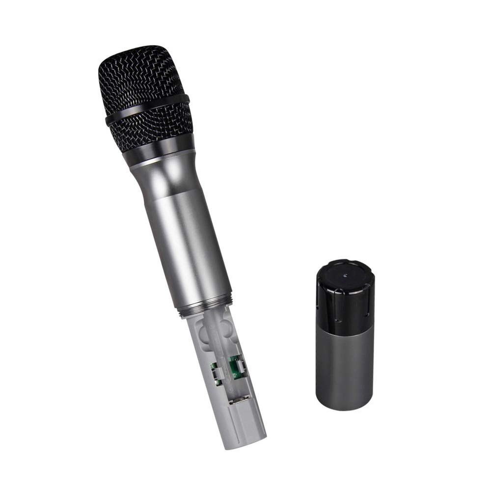 Wireless Microphone System UHF 3 Handheld Mic Headset Lavalier Bodypack 3 Lap...