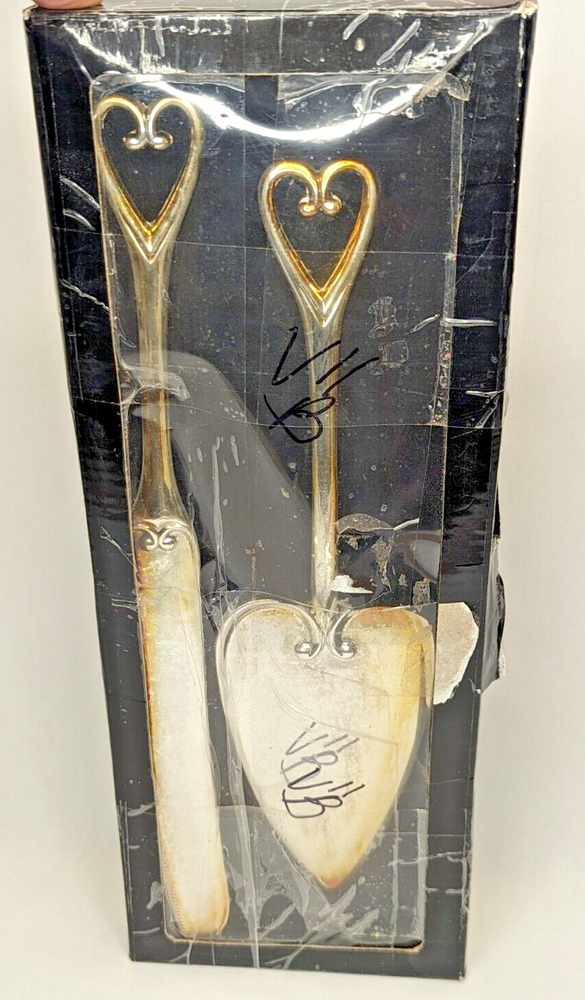 Studio His & Hers Silver Plated Cake Serving Set