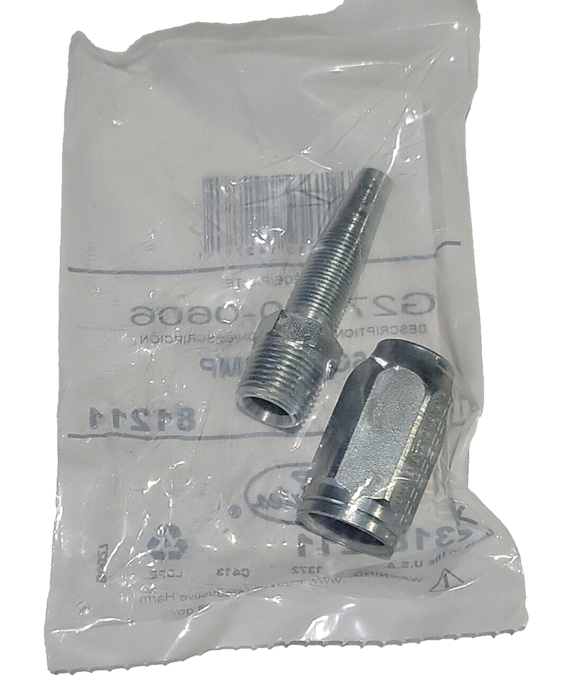 Gates G27100-0606 Hydraulic Coupling 3/8 Single Wire