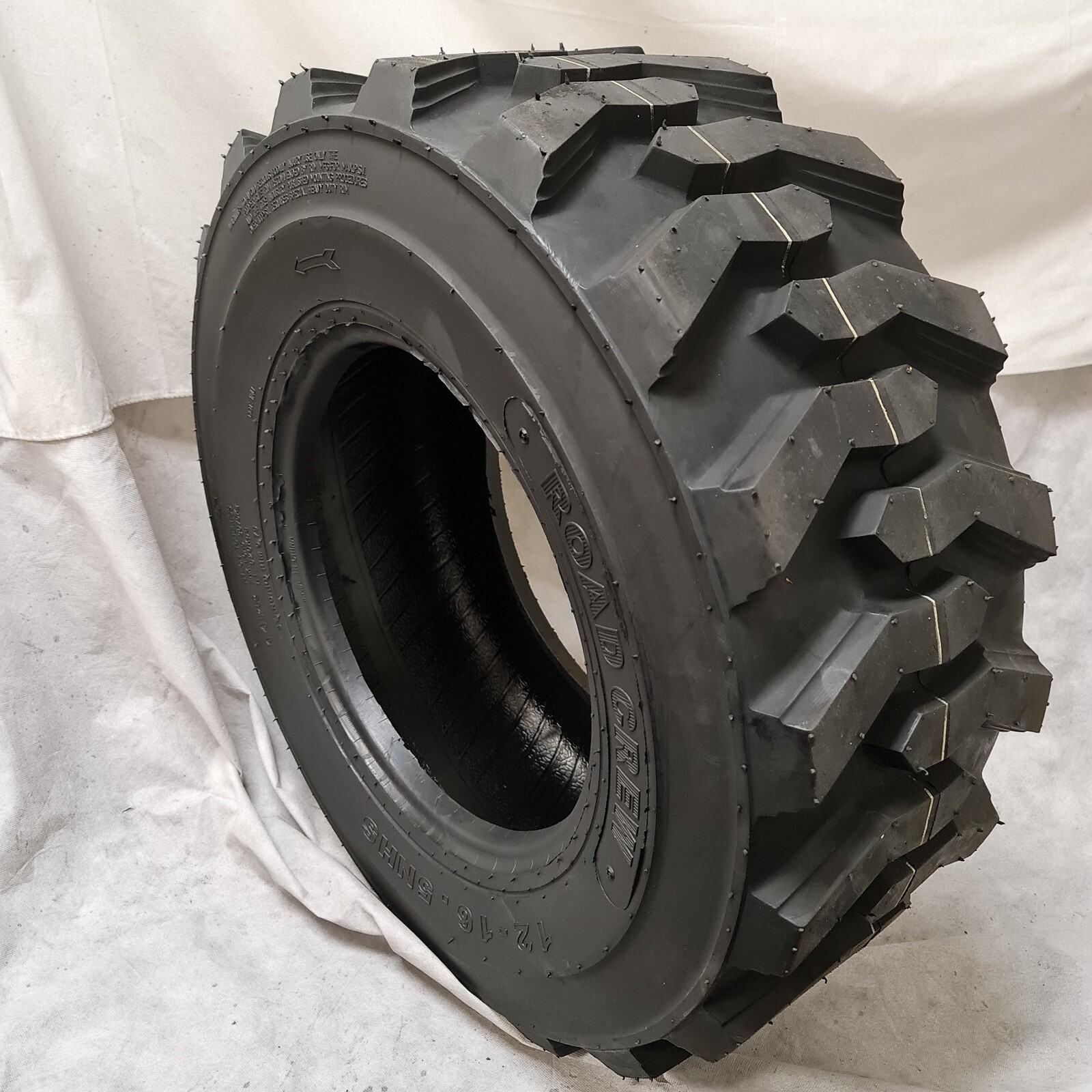12-16.5, 12x16.5 ROAD CREW NHS 14 PLY SKID STEER TIRES FOR BOBCAT DEEPER TREAD