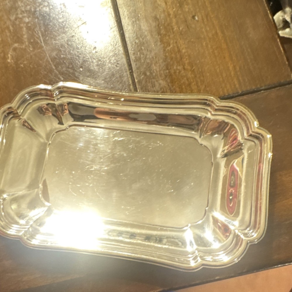1847 Rogers Bros Silverplate Rectangular Tray Decorative Serving Platter