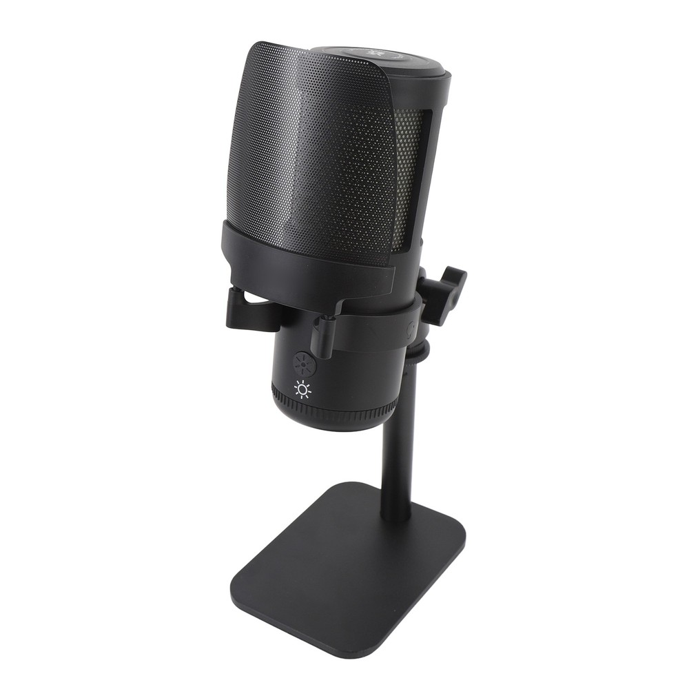 USB Microphone Type C Wired Plug And Play Computer Condenser Mic For Gaming Live