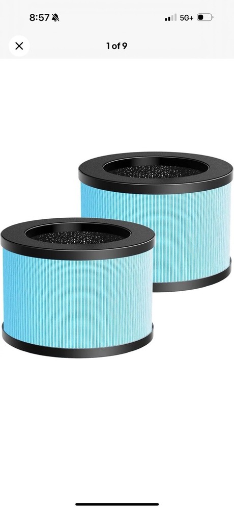 2Pack MK01 MK06 TZ-K1 Air Filter Replacement Blue-Standard Version-2Pack