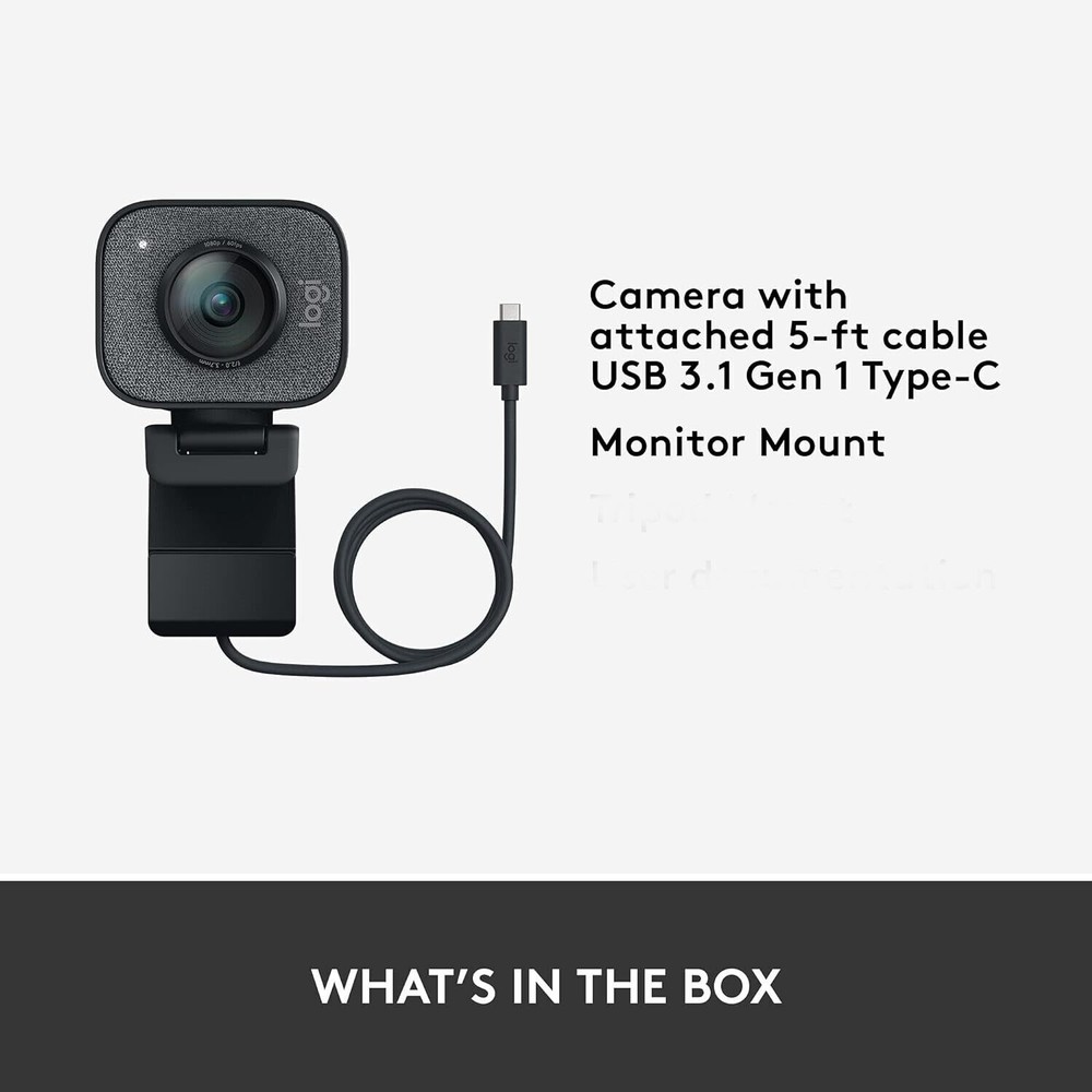 Logitech - StreamCam Plus 1080 Webcam for Live Streaming and Content Creation