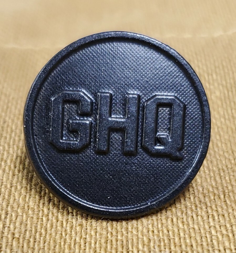 WWI GHQ/ General Head Quarters Collar Disk
