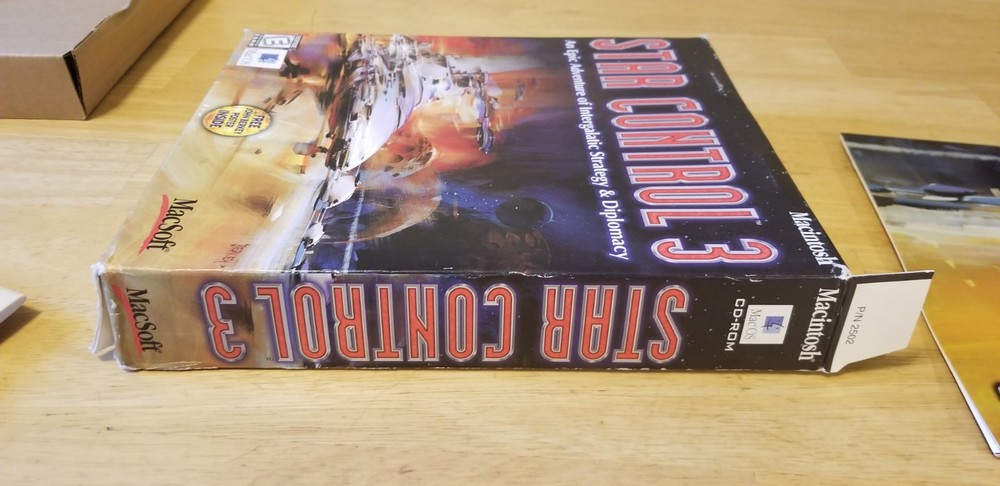 Star Control 3 MAC CD game! BIG BOX COMPLETE w poster