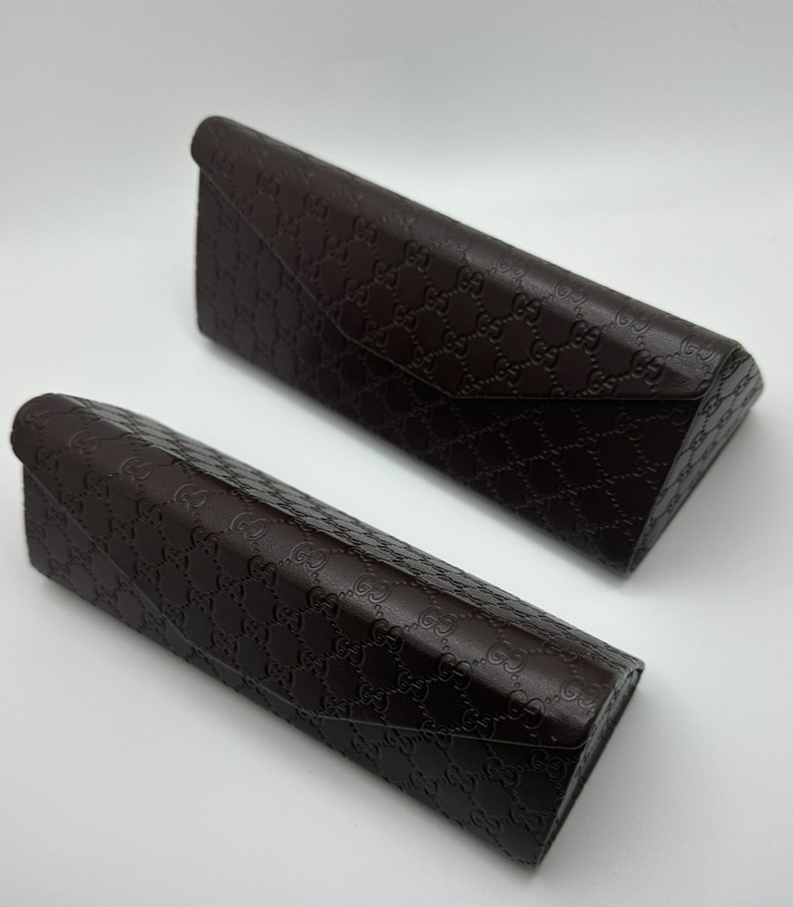 Authentic Gucci GG Monogram Fold-Over Eyeglass Cleaning Cloth –