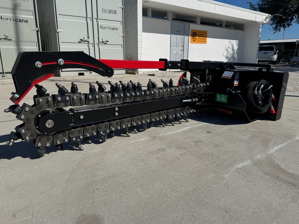 Raytree 60" Skid Steer  Loader Trencher Attachment Rock Bullet Teeth