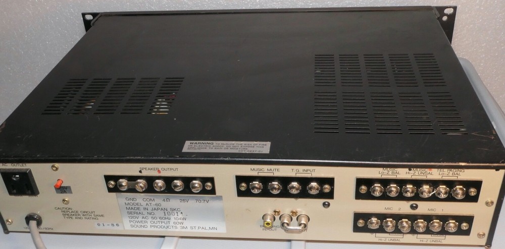 3M AT 60 AMPLIFIER