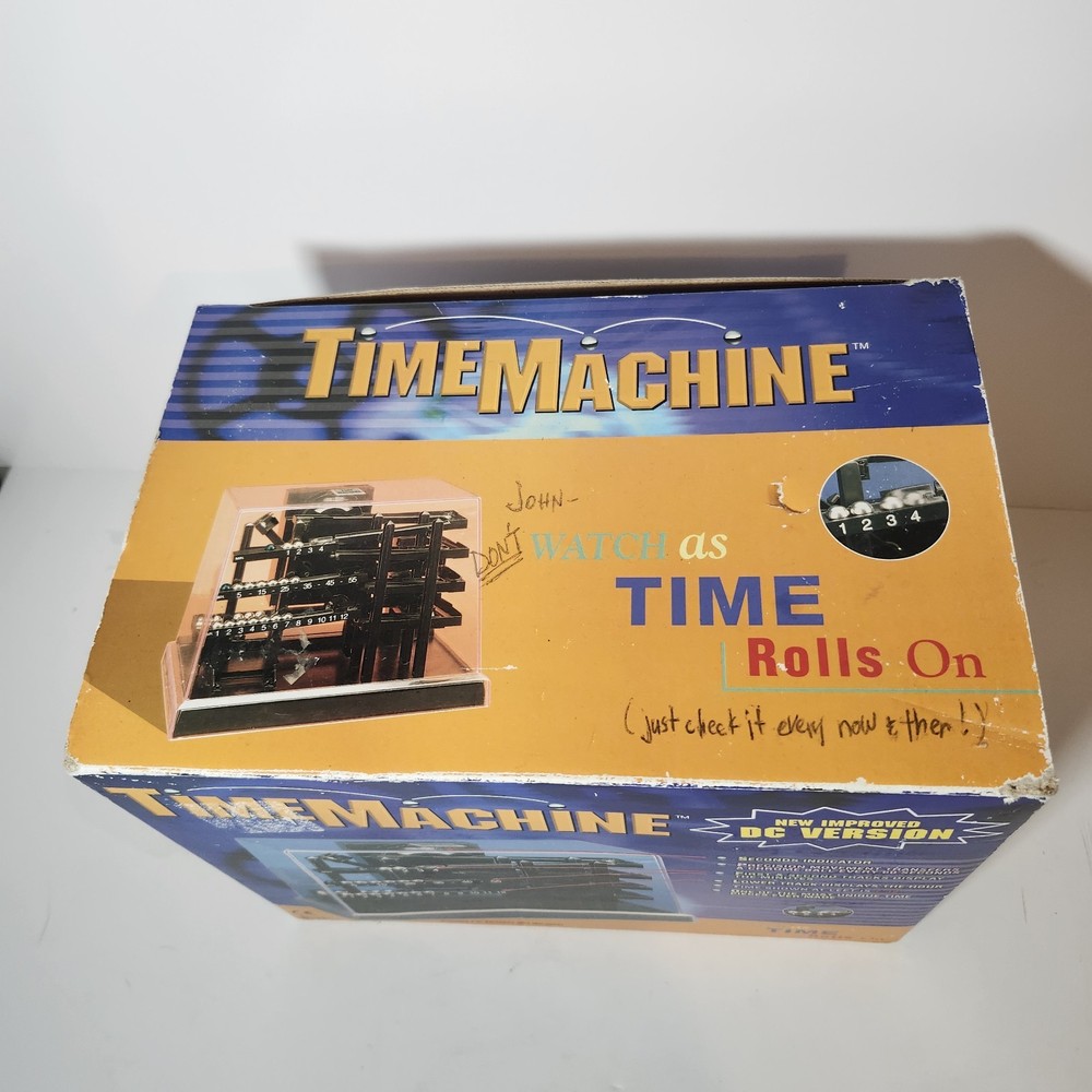 Time Machine Rolling Ball Kinetic Clock Hoffman Products DC Version New Open Box