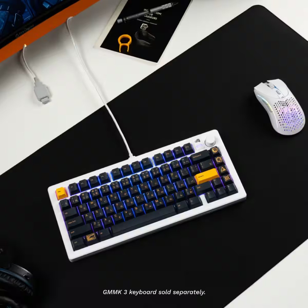 Glorious - GPBT Mecha Keycaps - Charged Blue