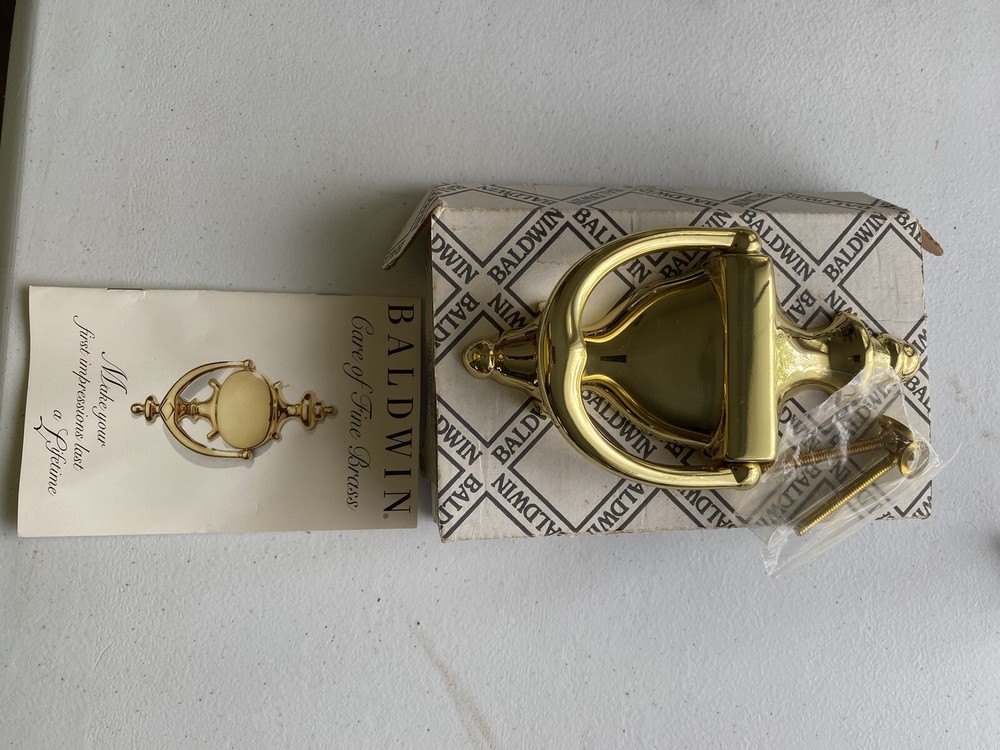 BALDWIN?-Polished Brass DOOR KNOCKER