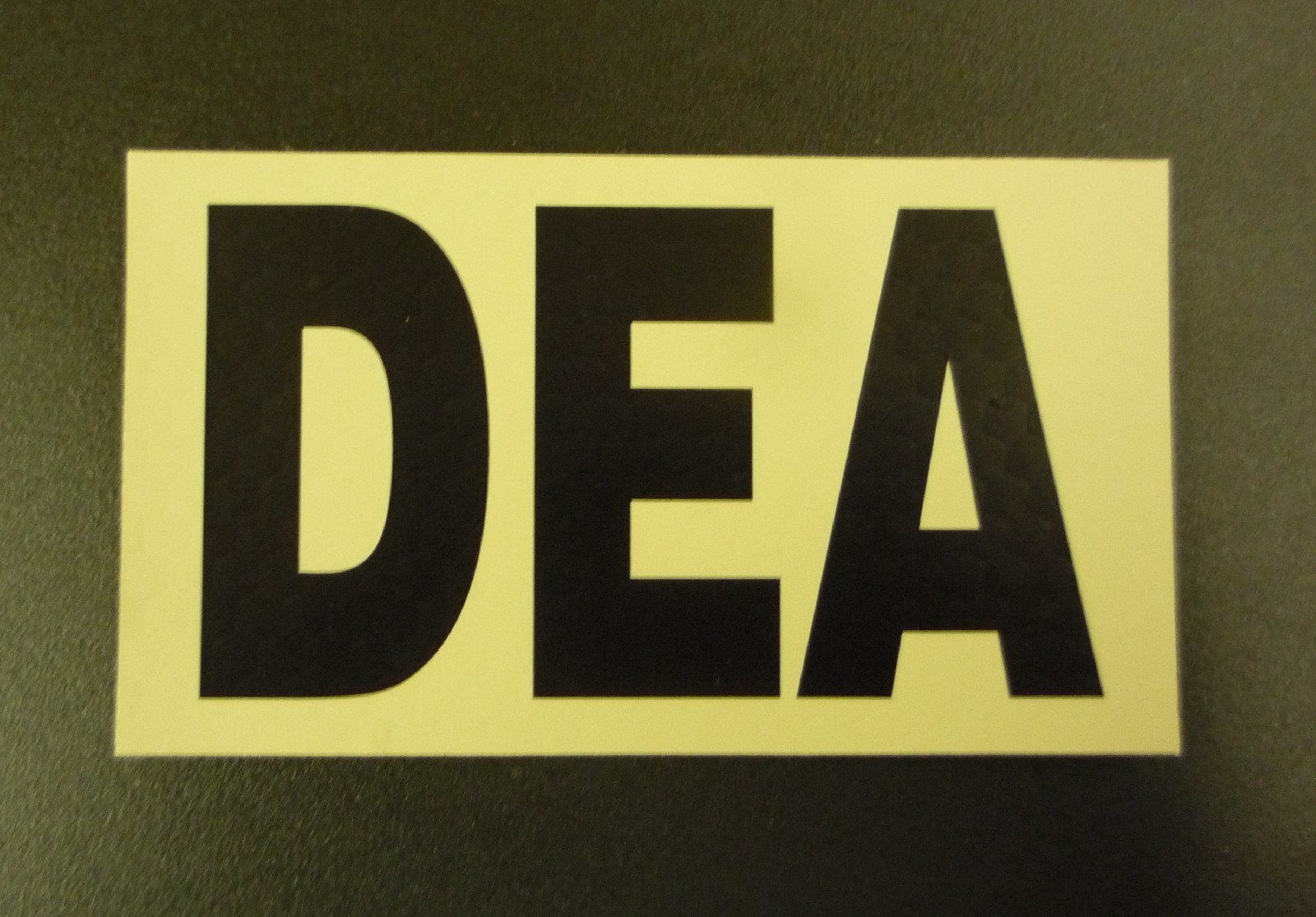 DEA IR MAGIC BLACK ON TAN solasX PATCH 2nd 3.5"X2" WITH VELCRO® BRAND FASTENER