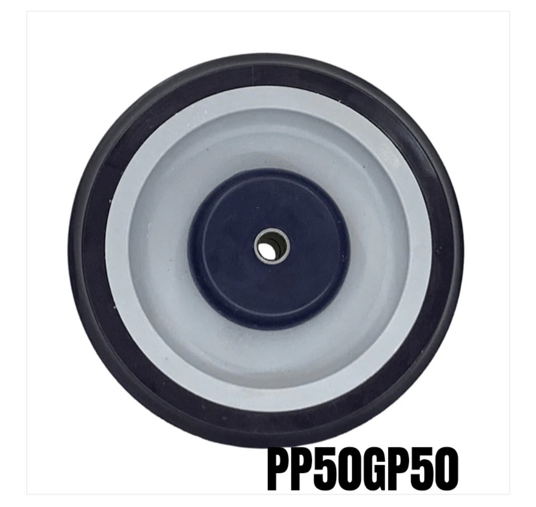 5" x 1-1/4" Poly-Pro Shopping Cart Wheel - 350 lbs. Cap PP50GP50 4x$28.56