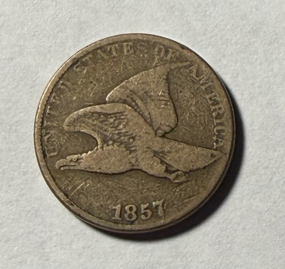 1857 flying eagle cent - nice condition collector coin