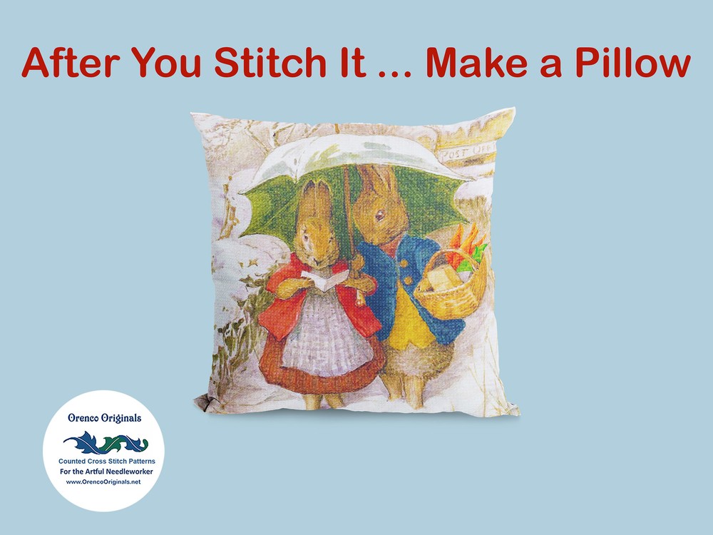 Mouse Hunca Munca Peter Rabbit Beatrix Potter Counted Cross Stitch Pattern