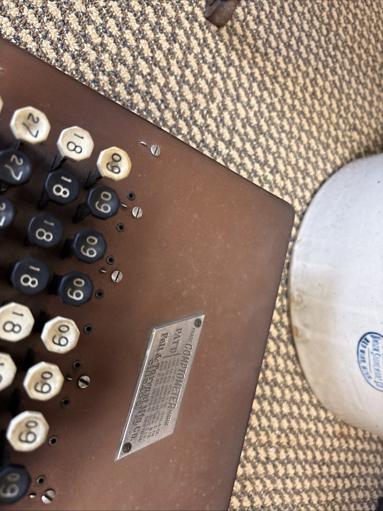 Vintage 1914 Comptometer Felt & Tarrant Chicago Adding Calculator Machine WORKS