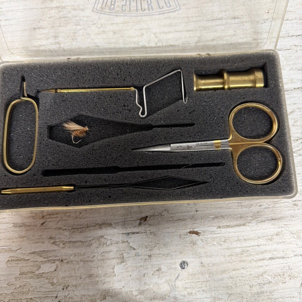 Dr. Slick Brass Fly Tying Gift Set 5 pcs Missing 2 Pieces.