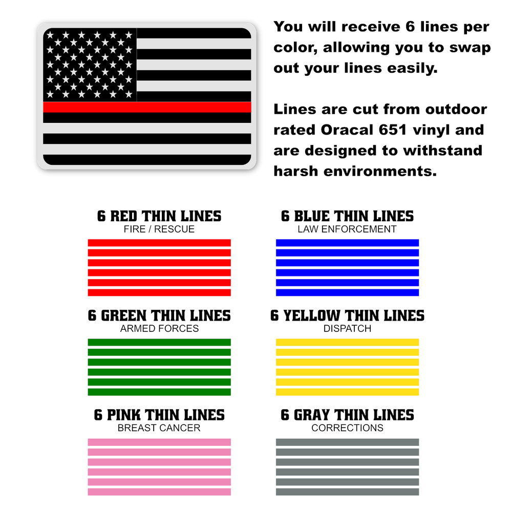Interchangeable Thin Line Flag Morale Patch 2x3" Laser Engraved w/ Color Strips