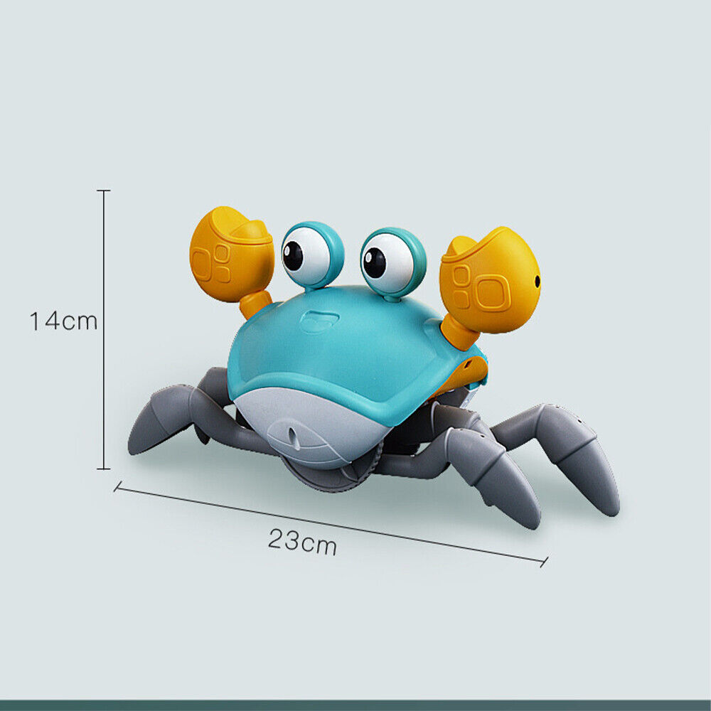 Hot Sensing Crawling Crab Baby Toy Light Projection Simulation Interactive Toys