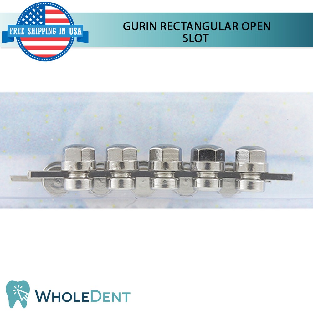 10x Orthodontic Dental Gurin Rectangular Grip Stop Archwire Lock Morelli
