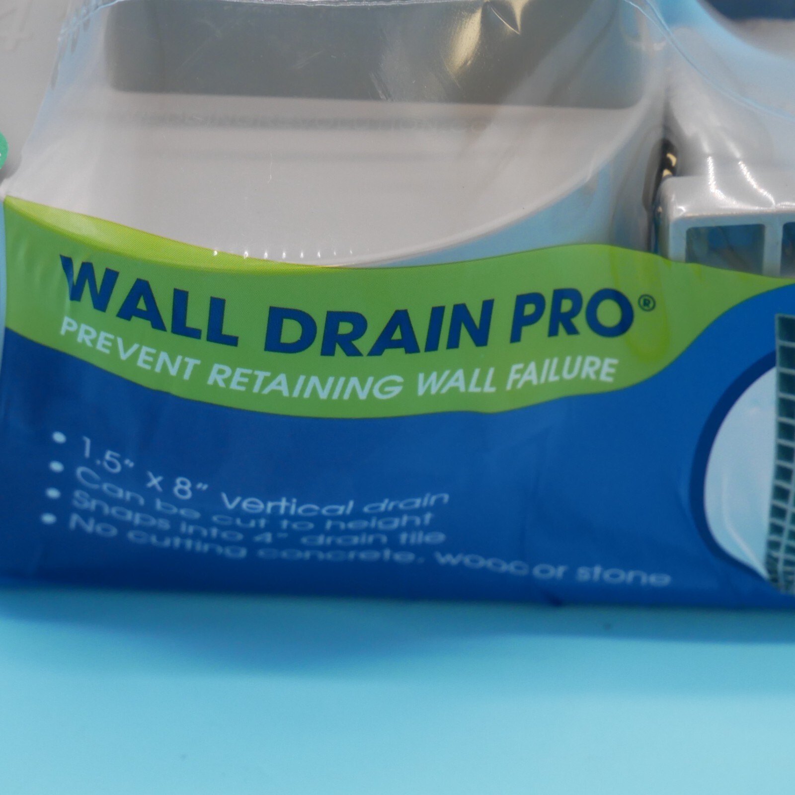 Lot Of 2: Reln Wall Drain 4 in. x 14in. Universal Retaining Wall Block Channel D