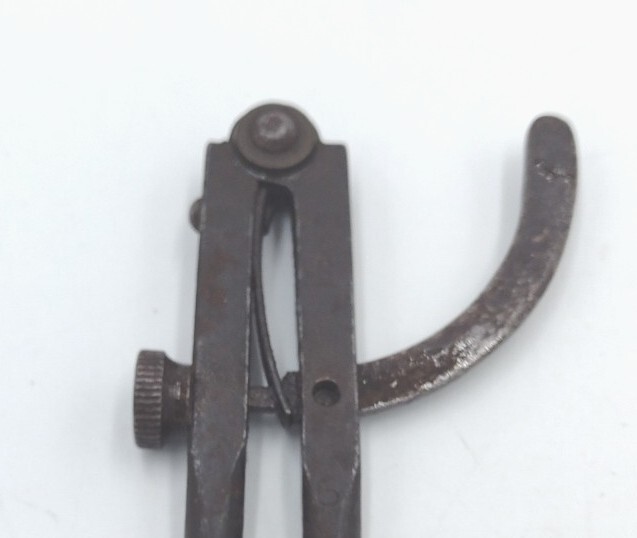 Masbach Howe Co Antique Solid Steel Compass Circle Drafting Tool 6" Long