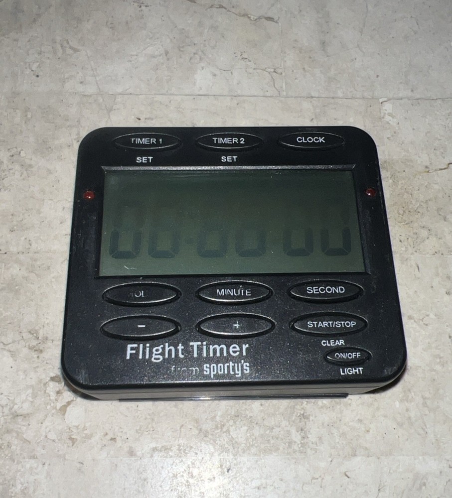 Flight Timer by Sportys Digital Aviation Flight Timer 9271A Works