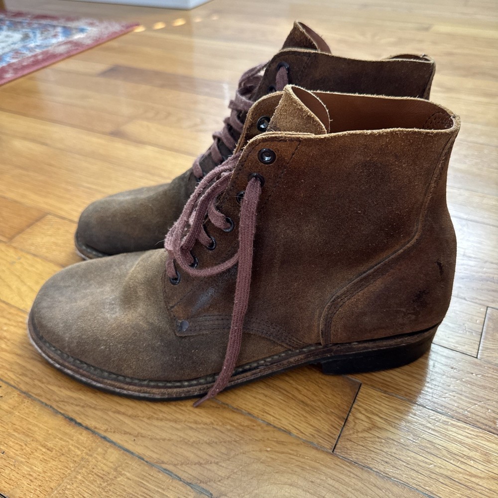 WWII US ARMY INFANTRY COMBAT FIELD "ROUGH OUT" SERVICE BOOTS-SIZE 12
