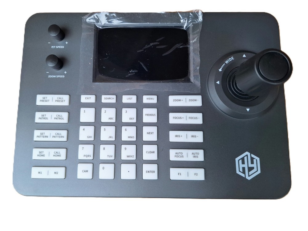 PTZ Camera Controller POE Network 4D Joystick Decoding Keyboard w/5" LCD Screen