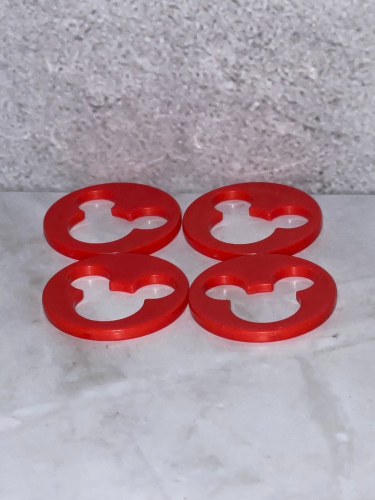 Disney Trivia 2 Game - Replacement Mickey Ears Discs RED