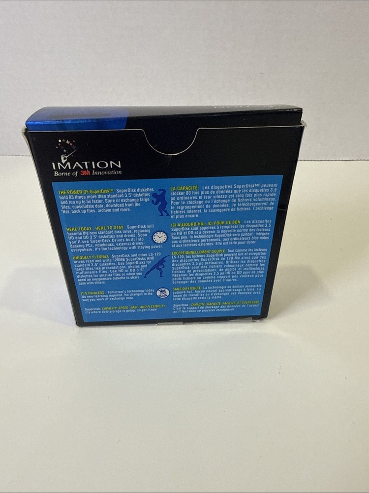 3 Imation Super Disk 120 MB LS-120- Two New One Used